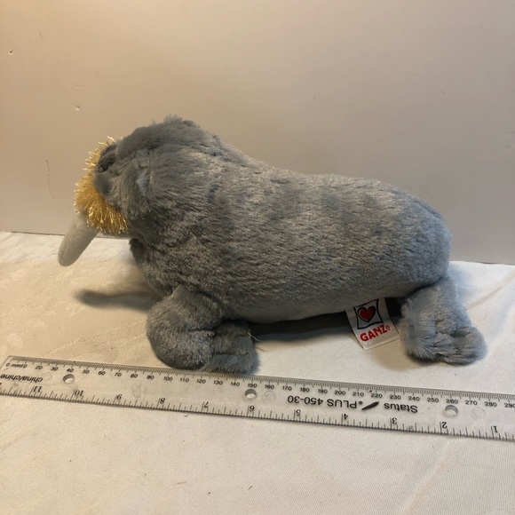 Ganz Webkinz Gray Walrus Artic Ocean Sea Plush Stuffed Animal HM332 No Code 10” - Picture 11 of 11